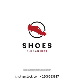Iconic Shoe Logo design modern concept icon template