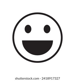 Iconic smile emoji  of satisfaction level. Range to assess the emotions of your content. Feedback in form of emotions. User experience. Customer feedback. Excellent, good, normal, bad, awful.