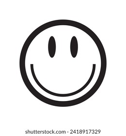 Iconic smile emoji  of satisfaction level. Range to assess the emotions of your content. Feedback in form of emotions. User experience. Customer feedback. Excellent, good, normal, bad, awful.