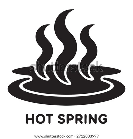 Iconic Steaming Hot Spring Thermal Water Relaxation Spot