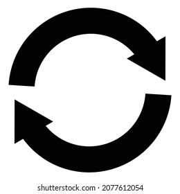 an iconic symbol of a cycle that is very suitable for use in websites, apps, logos, weather conditions, weather news, social media, and more