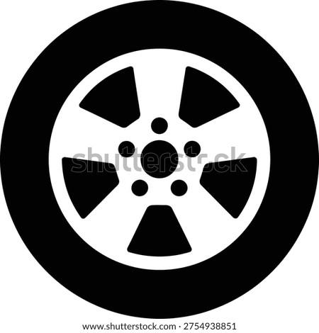 Iconic symbol of radioactive materials and nuclear hazard warning