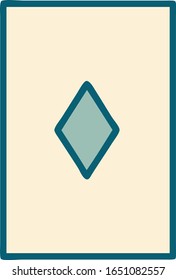 iconic tattoo style image of the ace of diamonds