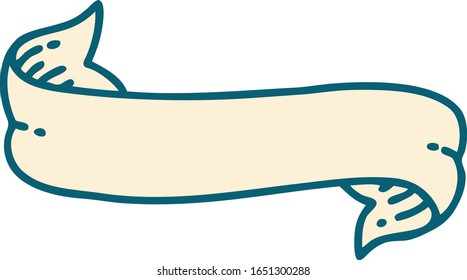 iconic tattoo style image of a banner