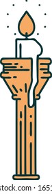 iconic tattoo style image of a candelabra