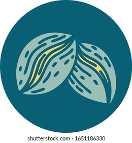 iconic tattoo style image of coffee beans