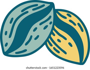 iconic tattoo style image of coffee beans