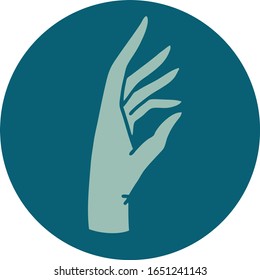 iconic tattoo style image of a hand