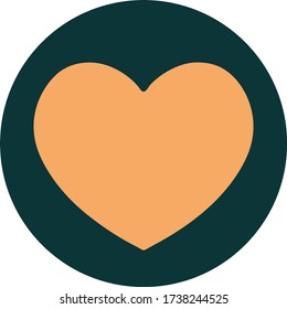 iconic tattoo style image of a heart