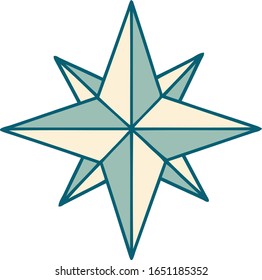 iconic tattoo style image of a star