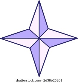 iconic tattoo style image of a star in bright neon colors