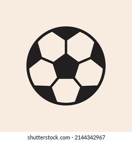 Iconic vector outline Soccer - Football black and white ball with pentagons. Ready to use in multiple projects like websites, apps, shops, videos, games, sport equipment, marketing among others.