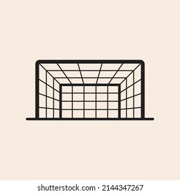 Iconic vector outline Soccer - Football Goal net. Ready to use in multiple projects like websites, apps, shops, videos, games, sport equipment, marketing among others.