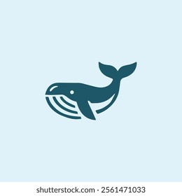 Iconic whale logo for sale.