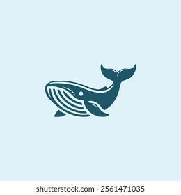 Iconic whale logo for sale.