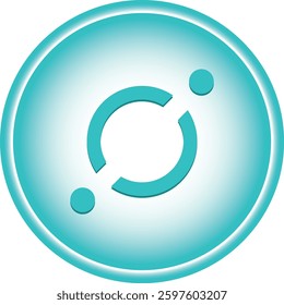 icon-icx cryptocurrency logo illustrations on abstract background. 3d illustrations.