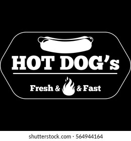 Icon/logo with Hot Dogs.