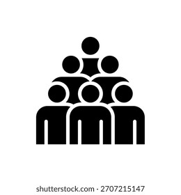 Representação iconográfica de uma Organização Hierárquica ou Grupo de Pessoas com um Líder na Parte Superior