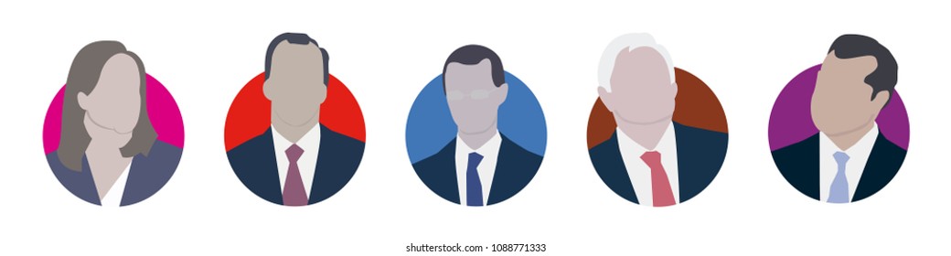 Iconos elecciones Mexico 2018, Mexico Elections 2018, Candidate icon, spanish text
