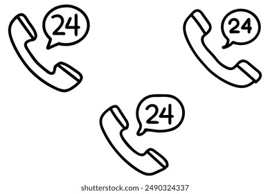 Iconos de la Asistencia de llamadas de 24 horas
