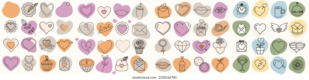 Icons about love and love