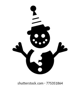 icons about snowman
