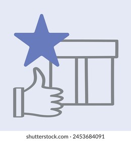 Icons of Advantages for your business, solid contour