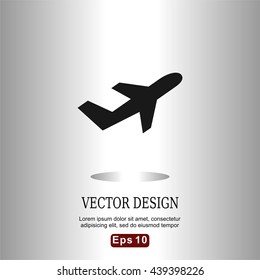 icons aeroplane flying for Web, Mobile and business