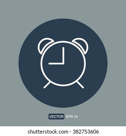 icons alarm clock for Web and Mobile