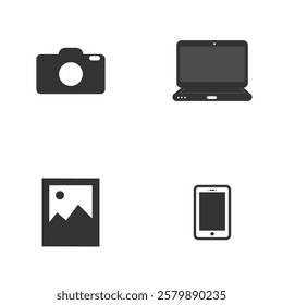 Icons for all kinds of design Stock Vector