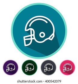icons american football helmet for Web and Mobile