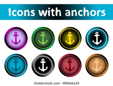 Icons with anchors