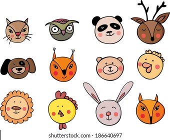 icons with animal