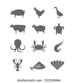 Icons with animals