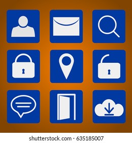 Icons for apps. Buttons for web.