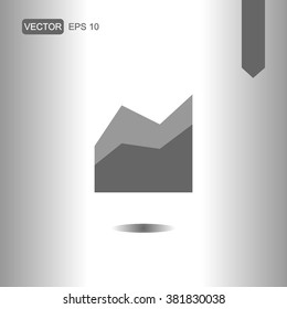 icons area chart for Web and Mobile