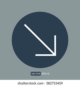 icons arrow down for Web and Mobile