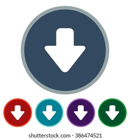 icons arrow down for Web and Mobile