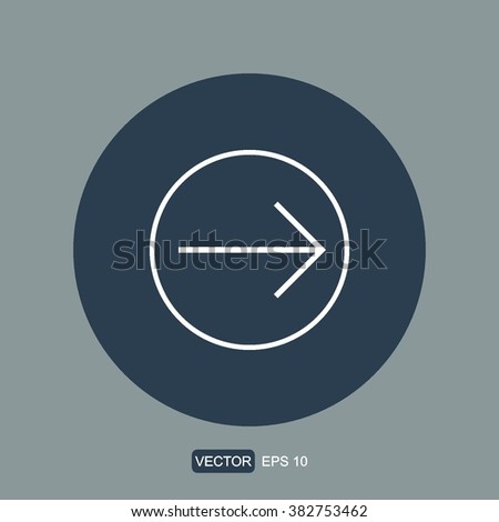 icons arrow right circle for Web and Mobile