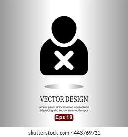 icons bad employee flat for Web, Mobile and business