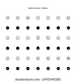Icons based on facial expression
