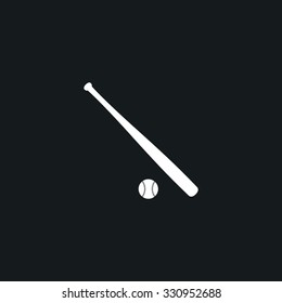 Icons bat and ball for baseball.