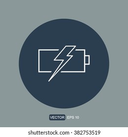 icons battery charging for Web and Mobile