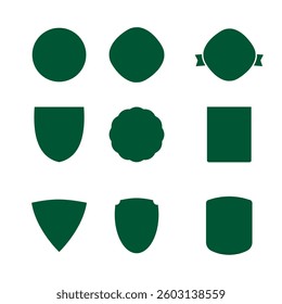 icons to be used in logo template creation designs on a white background. Vector