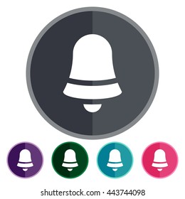 icons bell flat for Web, Mobile and business
