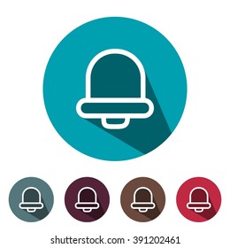icons bell for Web and Mobile