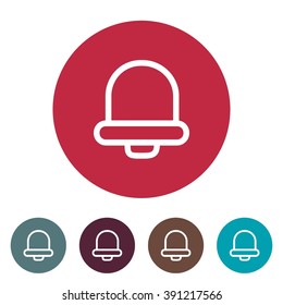 icons bell for Web and Mobile