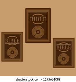Icons of the Bible. Vector graphics.
