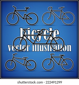 Icons of bicycles