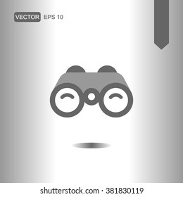 icons binoculars for Web and Mobile